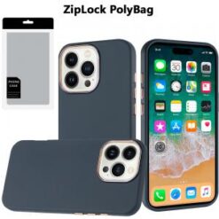 [PolyBag]  iPhone 16 Pro Max 6.9 inch Classy Slick Chromed Around Hybrid - Dark Blue