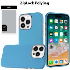 [PolyBag]  iPhone 16 Pro Max 6.9 inch Classy Slick Chromed Around Hybrid - Light Blue