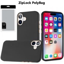 [PolyBag]  iPhone 16 6.1 inch Classy Slick Chromed Around Hybrid - Red