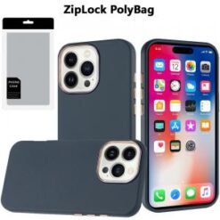 [PolyBag]  iPhone 16 Pro 6.3 inch Classy Slick Chromed Around Hybrid - Dark Blue