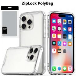 [PolyBag]  iPhone 16 Pro 6.3 inch Colored Shockproof Transparent Hard PC TPU Hybrid - Clear/Clear