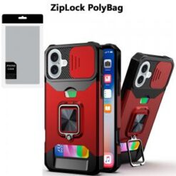 [PolyBag]  iPhone 16 6.1 inch Bling Hybrid Case Cover - C