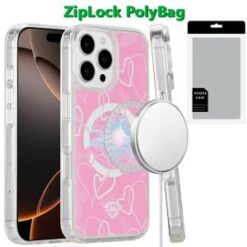 [PolyBag]  iPhone 16 Pro Max 6.9 inch Magnetic Space UV Design Case - Hearts