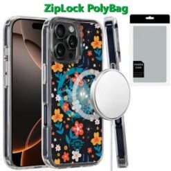 [PolyBag]  iPhone 16 Pro Max 6.9 inch Magnetic Space UV Design Case - Nightly Floral