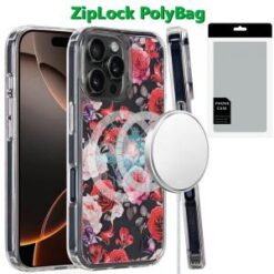 [PolyBag]  iPhone 16 Pro Max 6.9 inch Magnetic Space UV Design Case - Roses