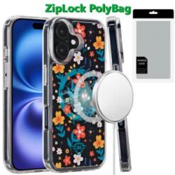 [PolyBag] For iPhone 16 Plus 6.7 inch Magnetic Space UV Design Case - Nightly Floral
