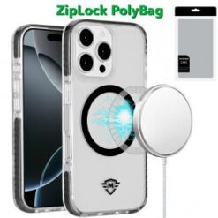 [PolyBag]  iPhone 16 Pro Max 6.9 inch Magnetic 3in1 Strong Thick Space Hybrid Case - Black