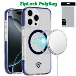 [PolyBag]  iPhone 16 Pro 6.3 inch Magnetic 3in1 Strong Thick Space Hybrid Case - Blue