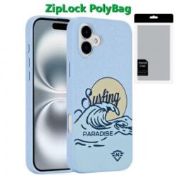 [PolyBag] For iPhone 16 Plus 6.7 inch Bio-Degradable Case - Surfing Paradise
