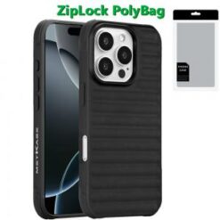 [PolyBag]  iPhone 16 Pro 6.3 inch Magnetic Chrome Case - Solid Black