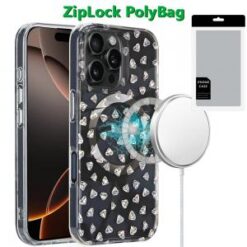 [PolyBag]  iPhone 16 Pro Max 6.9 inch Magnetic Double Layer IMD Design Case - Smoke Diamond Holog