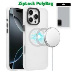 [PolyBag]  iPhone 16 Pro Max 6.9 inch Magnetic BOLD Hybrid - White