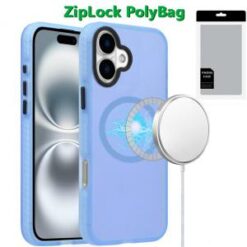 [PolyBag] For iPhone 16 Plus 6.7 inch Magnetic BOLD Hybrid - Blue