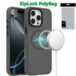 [PolyBag]  iPhone 16 Pro 6.3 inch Magnetic BOLD Hybrid - Black
