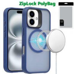 [PolyBag] For iPhone 16 Plus 6.7 inch Magnetic Premium New Shockproof Hybrid - Blue