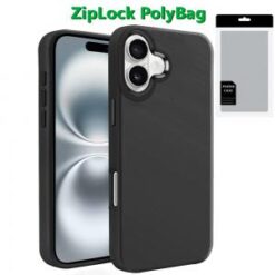 [PolyBag] For iPhone 16 Plus 6.7 inch Premium LIQUID Silicone with Metal Buttons and Camera Edges -