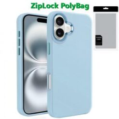 [PolyBag] For iPhone 16 Plus 6.7 inch Premium LIQUID Silicone with Metal Buttons and Camera Edges -