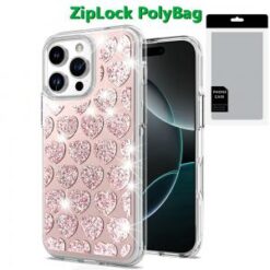 [PolyBag]  iPhone 16 Pro Max 6.9 inch Bling Hybrid Case Cover - E