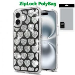 [PolyBag] For iPhone 16 Plus 6.7 inch Bling Hybrid Case Cover - H