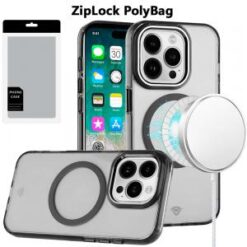 [PolyBag]  iPhone 16 Pro Max 6.9 inch Magnetic Circle Ring Transparent Premium Acrylic with Metal