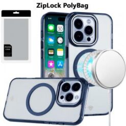 [PolyBag]  iPhone 16 Pro Max 6.9 inch Magnetic Circle Ring Transparent Premium Acrylic with Metal