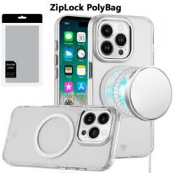 [PolyBag]  iPhone 16 Pro Max 6.9 inch Magnetic Circle Ring Transparent Premium Acrylic with Metal