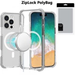 [PolyBag]  iPhone 16 Pro Max 6.9 inch Acrylic [Magnetic Circle] Tough 2.5mm Transparent ShockProo