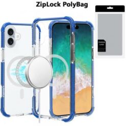 [PolyBag] For iPhone 16 Plus 6.7 inch Acrylic [Magnetic Circle] Tough 2.5mm Transparent ShockProof H
