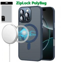 [PolyBag]  iPhone 16 Pro Max 6.9 inch Complete Protection HQ Hybrid with Metal Tempered Camera Gl