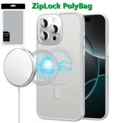 [PolyBag]  iPhone 16 Pro Max 6.9 inch Complete Protection HQ Hybrid with Metal Tempered Camera Gl