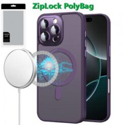 [PolyBag]  iPhone 16 Pro Max 6.9 inch Complete Protection HQ Hybrid with Metal Tempered Camera Gl