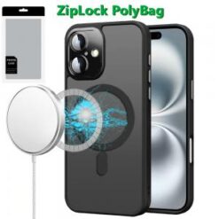 [PolyBag] For iPhone 16 Plus 6.7 inch Complete Protection HQ Hybrid with Metal Tempered Camera Glass