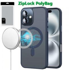 [PolyBag] For iPhone 16 Plus 6.7 inch Complete Protection HQ Hybrid with Metal Tempered Camera Glass