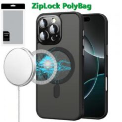 [PolyBag]  iPhone 16 Pro 6.3 inch Complete Protection HQ Hybrid with Metal Tempered Camera Glass