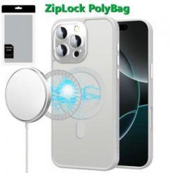 [PolyBag]  iPhone 16 Pro 6.3 inch Complete Protection HQ Hybrid with Metal Tempered Camera Glass