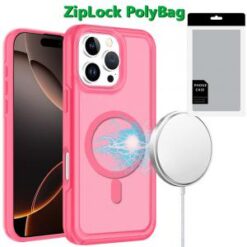 [PolyBag]  iPhone 16 Pro Max 6.9 inch Glossy Oil Premium Hybrid - Hot Pink