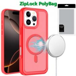 [PolyBag]  iPhone 16 Pro Max 6.9 inch Glossy Oil Premium Hybrid - Red