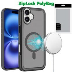 [PolyBag] For iPhone 16 Plus 6.7 inch Glossy Oil Premium Hybrid - Black