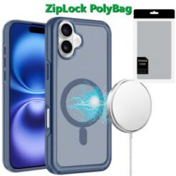 [PolyBag] For iPhone 16 Plus 6.7 inch Glossy Oil Premium Hybrid - Dark Blue