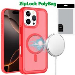 [PolyBag]  iPhone 16 Pro 6.3 inch Glossy Oil Premium Hybrid - Red