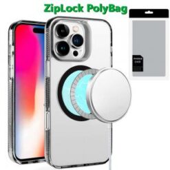 [PolyBag]  iPhone 16 Pro 6.3 inch PURE Transparent [Magnetic Circle] High Quality Ultra Thick Hyb