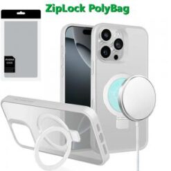 [PolyBag]  iPhone 16 Pro Max 6.9 inch Skin Touch Feel HQ [Magnetic Circle] Kickstand Hybrid - Mat