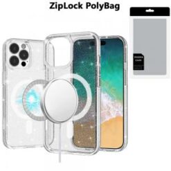 [PolyBag]  iPhone 16 Pro Max 6.9 inch Glitter Ultra [Magnetic Circle] Thick 3mm Transparent Hybri
