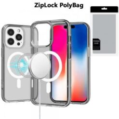 [PolyBag]  iPhone 16 Pro 6.3 inch Sturdy Ultra [Magnetic Circle] Thick 3mm Transparent Hybrid - S