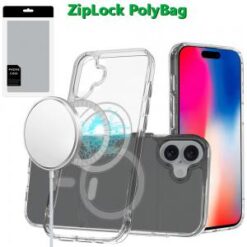 [PolyBag]  iPhone 16 6.1 inch OPTIMUM Magnetic Ring Stand Hybrid - Blue