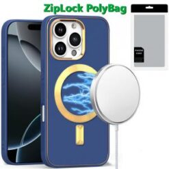 [PolyBag]  iPhone 16 Pro Max 6.9 inch Ultimate Quality PU Leather Hybrid - Blue