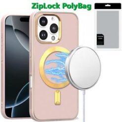 [PolyBag]  iPhone 16 Pro Max 6.9 inch Ultimate Quality PU Leather Hybrid - Light Pink