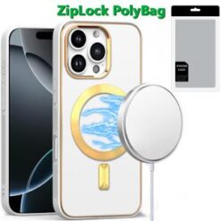 [PolyBag]  iPhone 16 Pro Max 6.9 inch Ultimate Quality PU Leather Hybrid - White