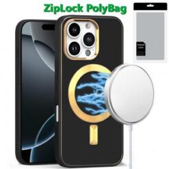 [PolyBag]  iPhone 16 Pro 6.3 inch Ultimate Quality PU Leather Hybrid - Black