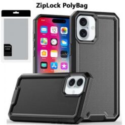 [PolyBag]  iPhone 16 6.1 inch Rank Tough Strong Modern Fused Hybrid - Red